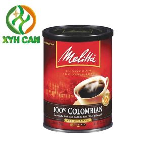 China Coffee Tin Can Empty with Screw Lid for 800g 900g Packaging Embossing  Printing on sale