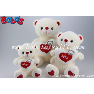Cuddly Bear Toys Softest Plush Material Teddy Bear With Red Love Heart Pillow