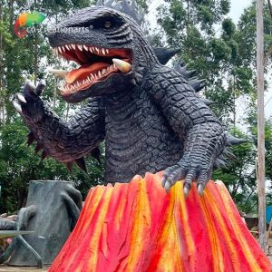 Buy cheap Outdoor Custom Animatronics Godzilla Monster Volcano In Amusement Park from wholesalers