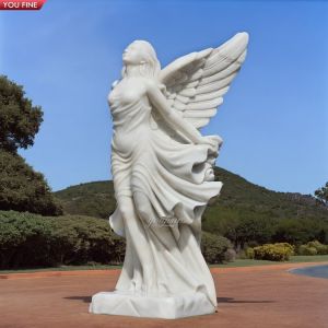 Buy cheap Custom Europe Marble Angel Garden Stone Statue from wholesalers