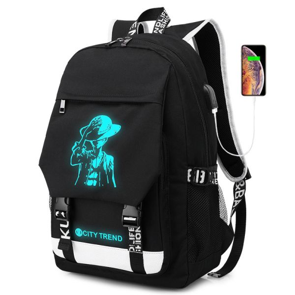 Buy cheap Factory wholesale OEM custom men trendy waterproof luminous school bags Laptop Backpack from wholesalers