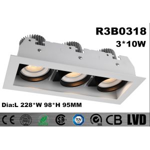Buy cheap High Brightness COB Triple - Head CITIZEN LED Down Lights Aluminum 2700K - 3000K from wholesalers