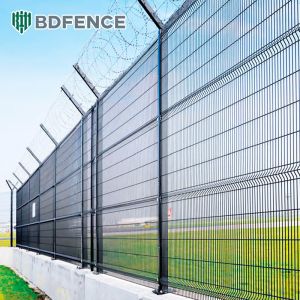 Buy cheap Airport Prison Security Fence Barbed Wire Mesh Welded Wire Customizable Dimensions 3D Modeling Service Rodent Proof from wholesalers