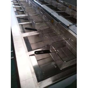 Buy cheap L2.35m Kitchen Deep Fryer , 380V Commercial Induction Wok from wholesalers