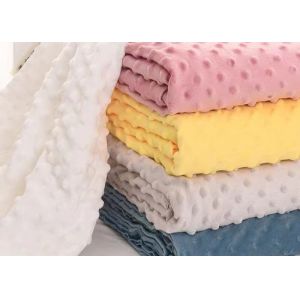 China Polyester Embossed Cuddle Minky Plush Fabric For Baby on sale