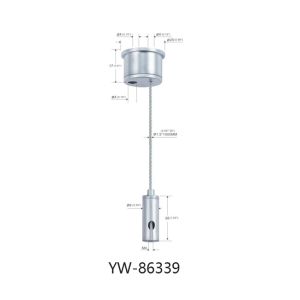 Buy cheap Lighting Fitting Wire Suspension Kit With Adjustable Gripper Hook YW86336 from wholesalers