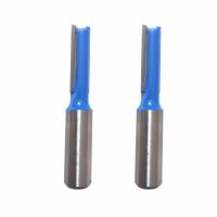 Buy cheap Double Flute Carbide Tipped Router Bits / Straight Cut Router Bit For Wood product