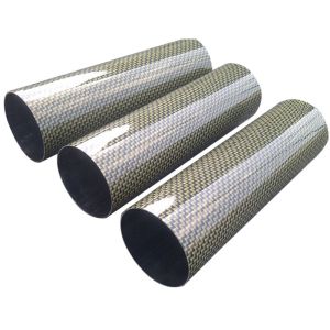 Buy cheap Roll Wrapped Carbon Fibre Hollow Round Tube 3K Twill from wholesalers