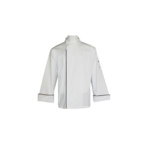 Buy cheap 215 GSM Long Sleeve Chef Jacket With Black Pipings And Mesh Construction from wholesalers
