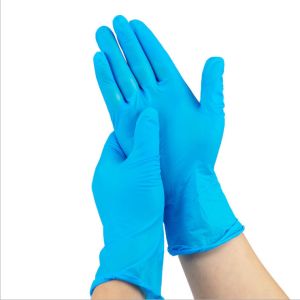 Nitrile Disposable Medical Gloves High Elasticity Safe Without Side Effect