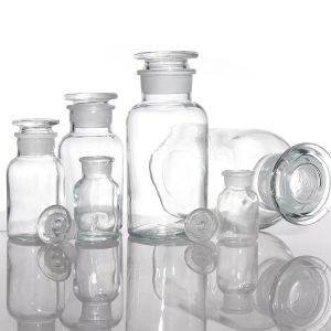 Buy cheap OEM Small Glass Reagent Bottles Apothecary Medicine Jars Bulk from wholesalers