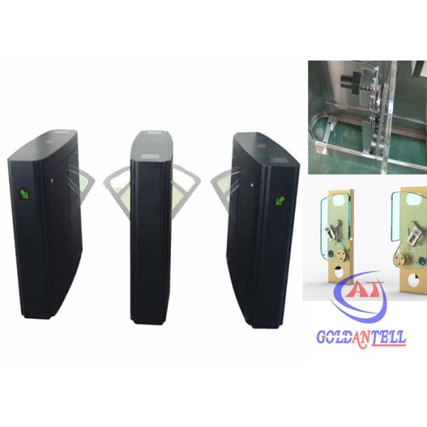 Buy cheap Retractable Flap Barrier Gate in shock absorber visitor management system from wholesalers