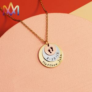 Buy cheap Cadmium Free SS Engraved Round Pendant Necklace from wholesalers