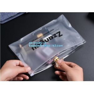 Buy cheap EVA Garment Packing Bag With zipper slider, cpe frosted zip lock bag with slide k, Large Slider Zip Lock Plastic C from wholesalers