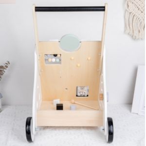 Buy cheap Multifunctional Anti Rollover Wooden Trolley Walker For Infant from wholesalers