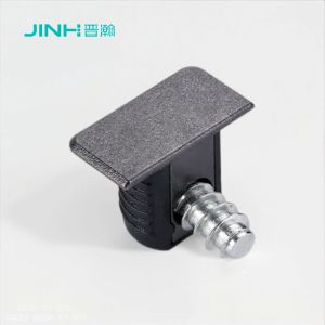 Buy cheap JH-4037 Gunmetal Grey Zinc Alloy Shelf Bracket - Heavy-Duty ABS Plastic Supports for 15mm+ Cabinets & Shelving from wholesalers