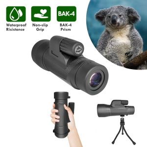 10x50 12x50 High Power Monocular Telescope Waterproof BAK4 With Wristband
