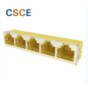Buy cheap Shielded 5 Port 1.5A Female RJ45 Modular Jack from wholesalers