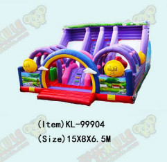 Buy cheap Customize Large Two Lane Slides Purple Inflatable Bouncer Slide from wholesalers