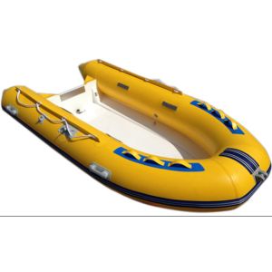 Buy cheap 2022 new Fiberglass hull inflatable tube PVC simple boat 270  rib boat cheap from wholesalers