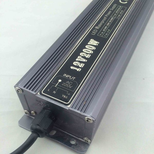 Led Power Supply With Led Point Light LPV200W 200-240vac Output Voltage 12v 24v 36v 48v 190*49*34mm