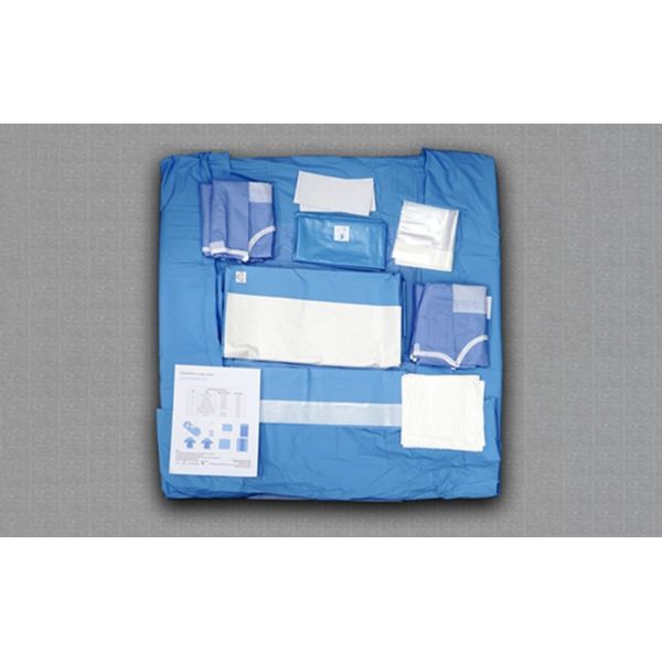 Quality Hospital Use Disposable Surgical Cardiovascular Drapes Pack / Kit Sterilized SMMS for sale