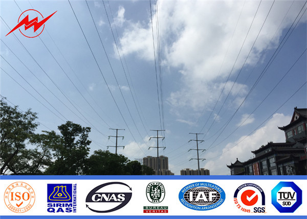 Quality Galvanized Electric Steel Tubular Towers Power Transmission Line 10KV -500KV for sale