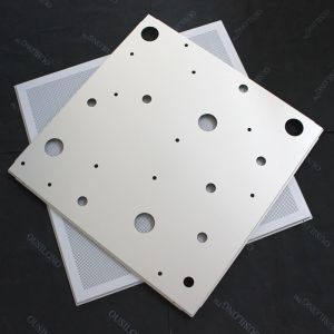 Buy cheap CNC Perforated Lay In Ceiling Tiles 600x600mm False Ceiling Panel RAL9010 from wholesalers
