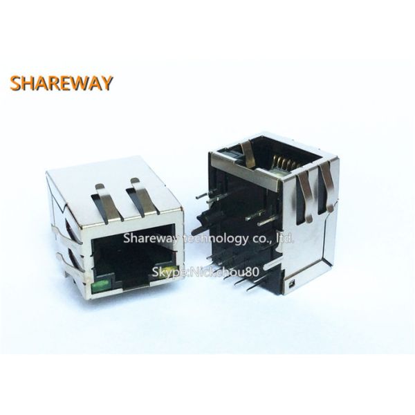 2250013-2 RJ45 Connector With Integrated Transformer For HUB,PC card, Switch,