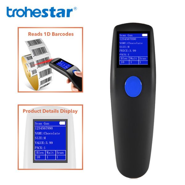 Buy cheap 2.4GHz Rechargeable PDF417 Trohestar Barcode Scanner from wholesalers