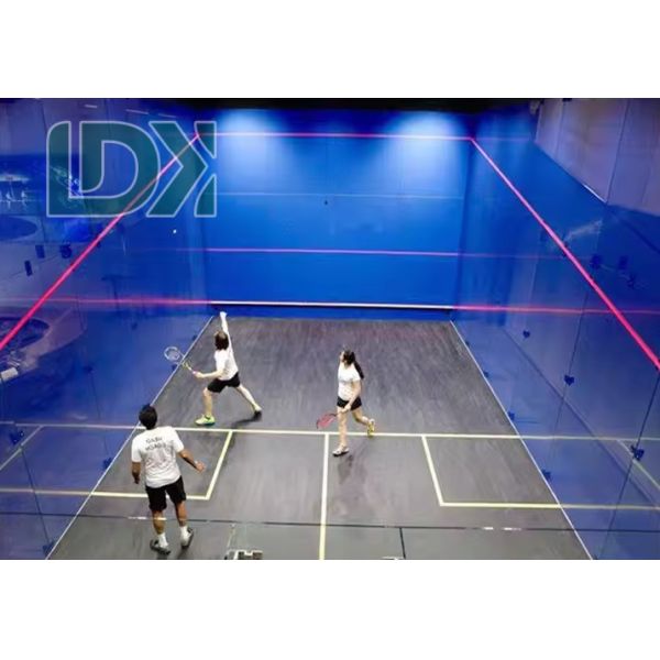 Buy cheap Panoramic AllGlass Squash Court Blus Glass Wall Squash Venue High Visibility Squash With Support Lighting System from wholesalers