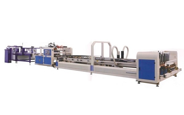 Automatic Folder Gluer with Prefold, Cardboard Box Folding + Gluing with Prefold