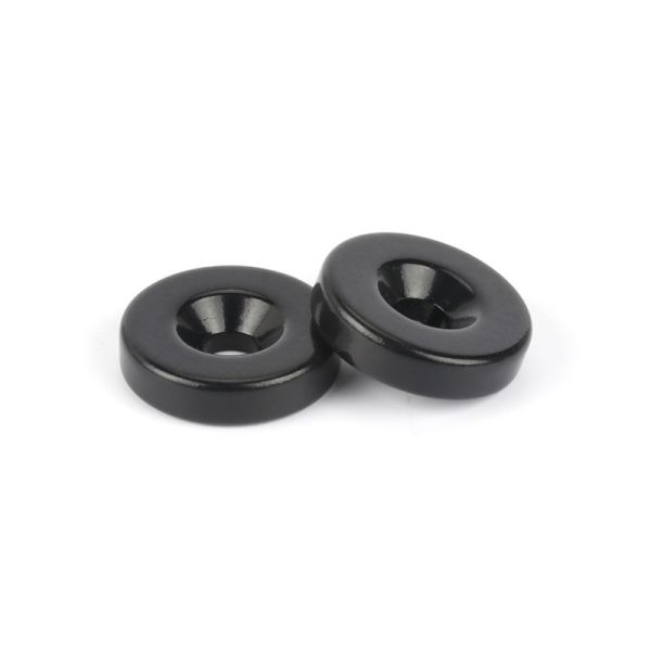 Quality Nickel Coated Industrial Neodymium Magnets Permanent Black RoHS for sale