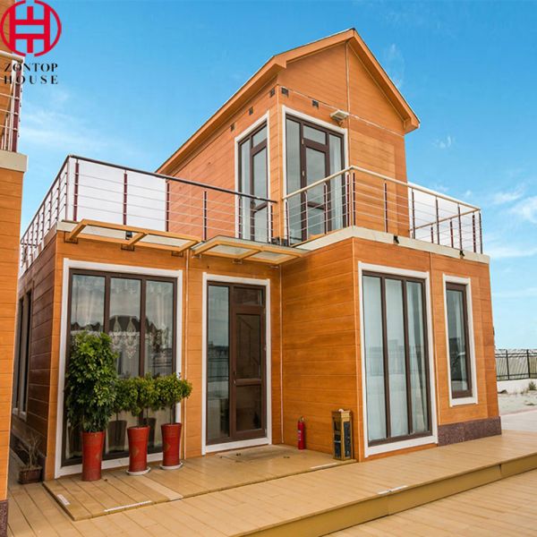 Zontop prefab house high quality cheap luxury dormitory living 2 storey Flat modular Container modular Home