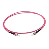 Fiber Optic Patch Cord/ST/UPC-ST/UPC Multimode OM4/ Simplex/3.0mm/ LSZH/PVC/ Violet