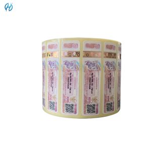Buy cheap Custom Holographic Security Stickers Offset Printed Permanent Adhesive Glossy product