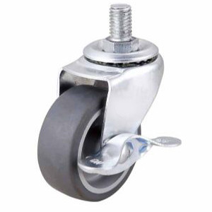 Small Swivel Grey Themoplastic rubber caster, 2",2.5",3" light duty TPR Caster