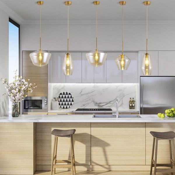 Smoked glass pendant light for indoor Kitchen Dining room Decoration (WH-GP-03)