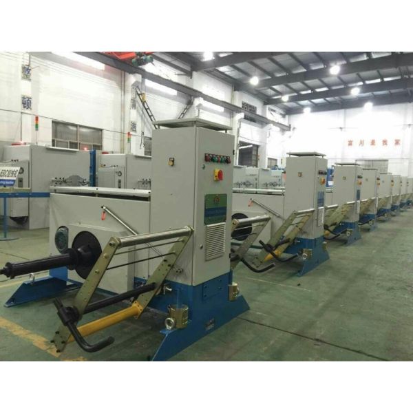 Active Pay Off Machine Multiple Drawing Bobbins For Copper Wire Bunching Machine