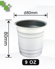 Buy cheap Customizable​，9 OZ Aluminum Cup: 80mm Diameter × 80mm Height, 280ml Capacity – Suitable for Beverages and More product