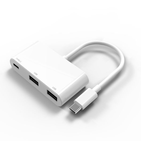 Quality White Type C To USB 3.0 Hub for MacBook Pro iPad Samsung Laptop Docking for sale