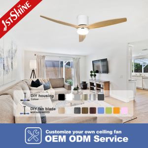 Buy cheap 52 Inches Wooden Blades LED Lighting Ceiling Fan with Remote Control Switch Style from wholesalers