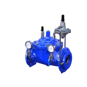 Blue Ral5005 Flow Control Valve Maximum Pressure PN16