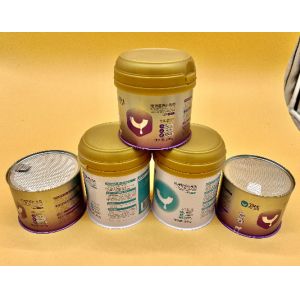 Buy cheap Custom Packing Milk Powder Can Oil Tin Can Food Can With Plastic Cap 0.25mm Thickness from wholesalers