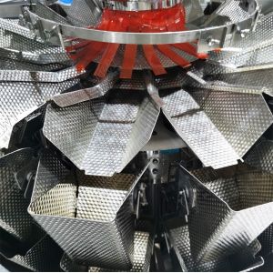 Automatic Solids Multi-Head Scale Filling Machine Mushroom Slices Multihead