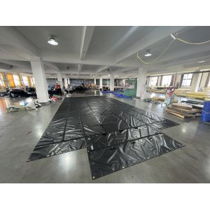 Buy cheap 20x27ft PVC Tarpaulin Fabric Heavy Duty Vinyl Coated Fabric Flatbed Steel Lumber Tarps from wholesalers