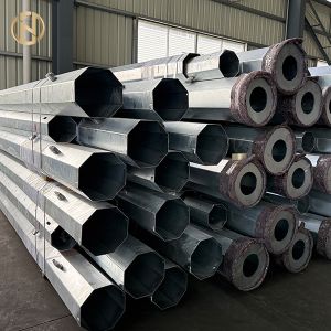 Buy cheap 9M 10M 12M Hot Dip Galvanized Concrete Electric Pole 33KV Steel Tower Pole for Power Distribution Equipment from wholesalers