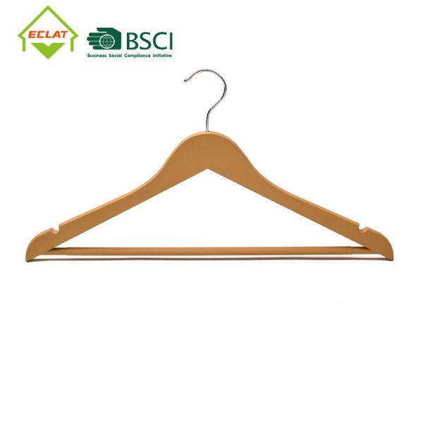 Quality Thick Heavy Duty Plastic Hangers 44.5x23cm Wood Like for sale