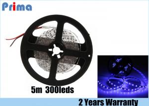 China Blue LED Strip Lights 36W Power 12 Voltage 5M Length 300 SMD 5630 LEDs on sale