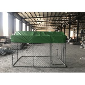 10'L*5'W*6'H (3m*1.5m*1.8m) Black powder Coated OD32mm Mesh 50mmx100mm Dog